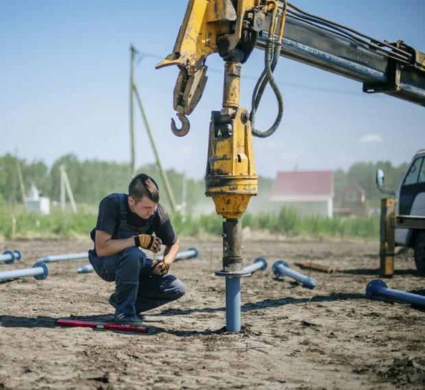 Винтовые сваи с установкой в Пересвете