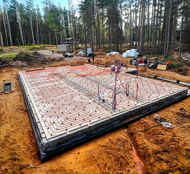 Утепленный финский фундамент в Пересвете